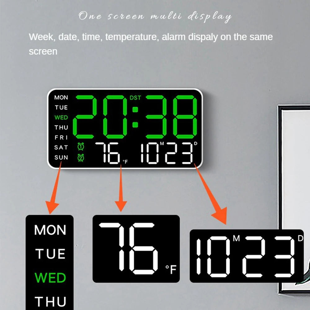 Multifunctional Digital Alarm Clock – Modern Design and Ultimate Convenience