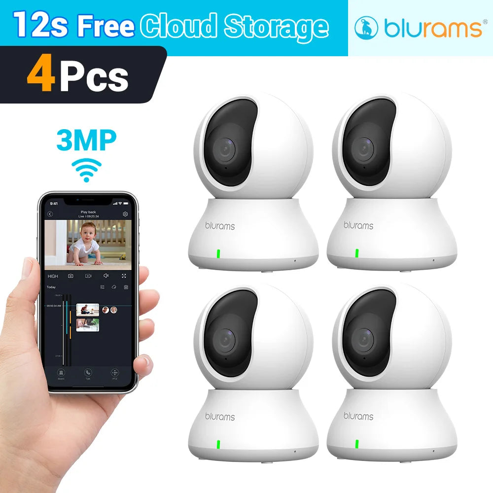 Blurams 5G Baby Monitor Camera – 2K HD Home Security with Motion Detection & Two-Way Audio | Crystal-Clear View, Day & Night, Easy Setup