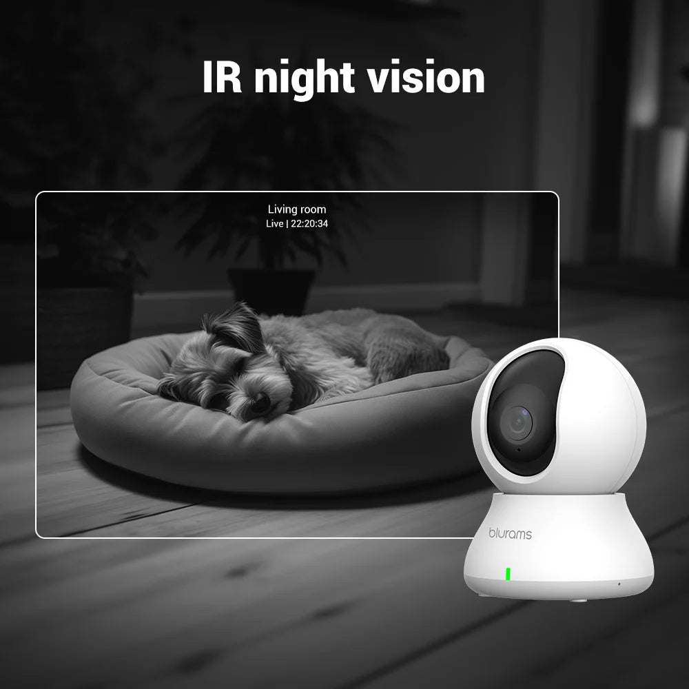 Blurams 5G Baby Monitor Camera – 2K HD Home Security with Motion Detection & Two-Way Audio | Crystal-Clear View, Day & Night, Easy Setup