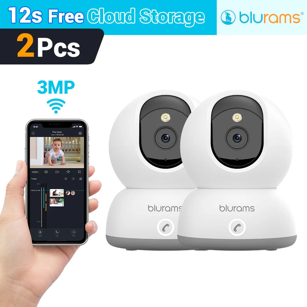 Blurams 5G Baby Monitor Camera – 2K HD Home Security with Motion Detection & Two-Way Audio | Crystal-Clear View, Day & Night, Easy Setup