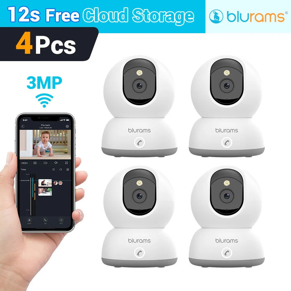 Blurams 5G Baby Monitor Camera – 2K HD Home Security with Motion Detection & Two-Way Audio | Crystal-Clear View, Day & Night, Easy Setup